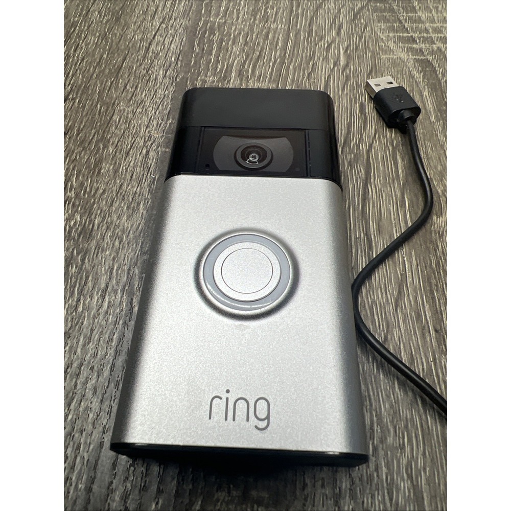 RING VIDEO DOORBELL 2ND GEN 2021 With Charging Cord Tested Working! - Picture 3 of 9